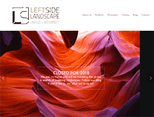 Tablet Screenshot of leftsidelandscape.com